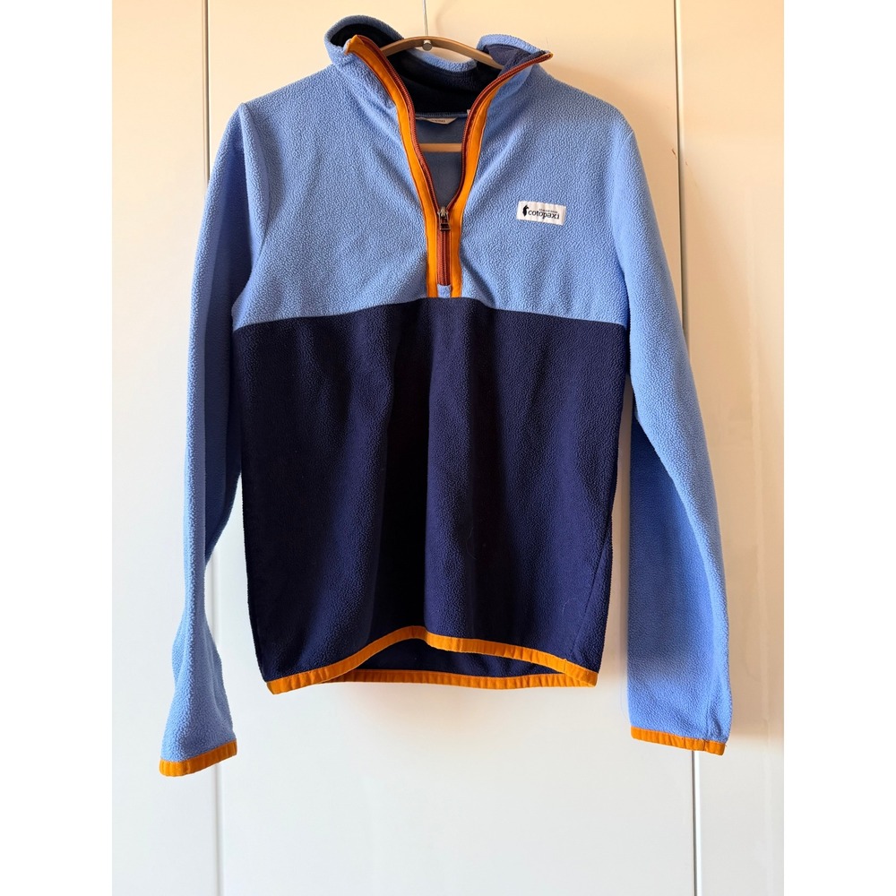 Cotopaxi Teca Fleece Half Zip Pullover Colorblock Blue Navy Sz XS